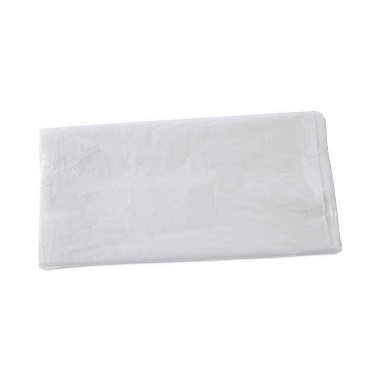 High Density Industrial Can Liners Flat Pack, 60 gal, 13 mic, 38" x 60", Natural, Flat Pack, 200/Carton