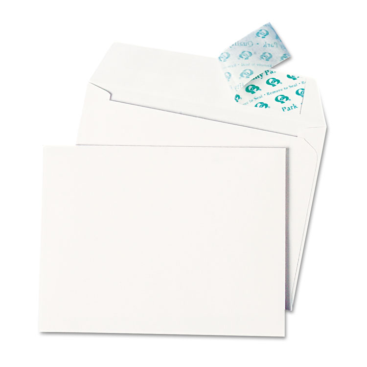 Picture of Redi Strip Greeting Card Envelope, #5 1/2, 4 3/8 x 5 3/4, White,100/Box