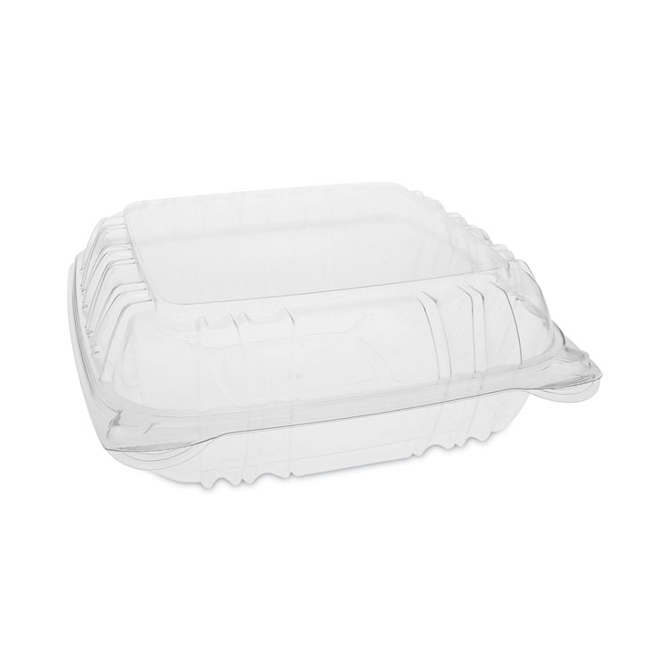 SENSATION SmartLock Hinged Lid Container, 8.5 x 8.34 x 3., Clear, Plastic, 200/Carton