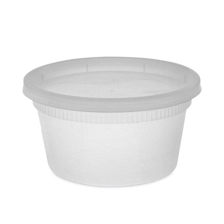 16 oz. Round Microwaveable Deli Container Combo Pack (Clear) 240