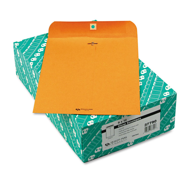 Picture of Clasp Envelope, 9 x 12, 32lb, Brown Kraft, 100/Box