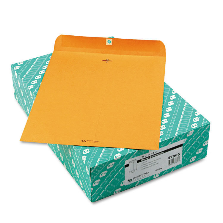 Picture of Clasp Envelope, 11 1/2 x 14 1/2, 32lb, Brown Kraft, 100/Box