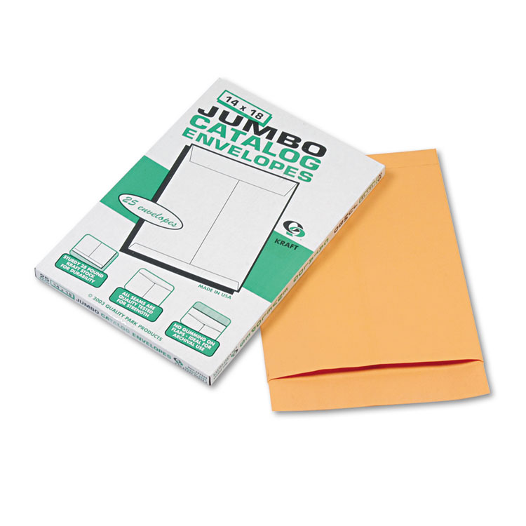 Picture of Jumbo Size Kraft Envelope, 14 x 18, Brown Kraft, 25/Pack