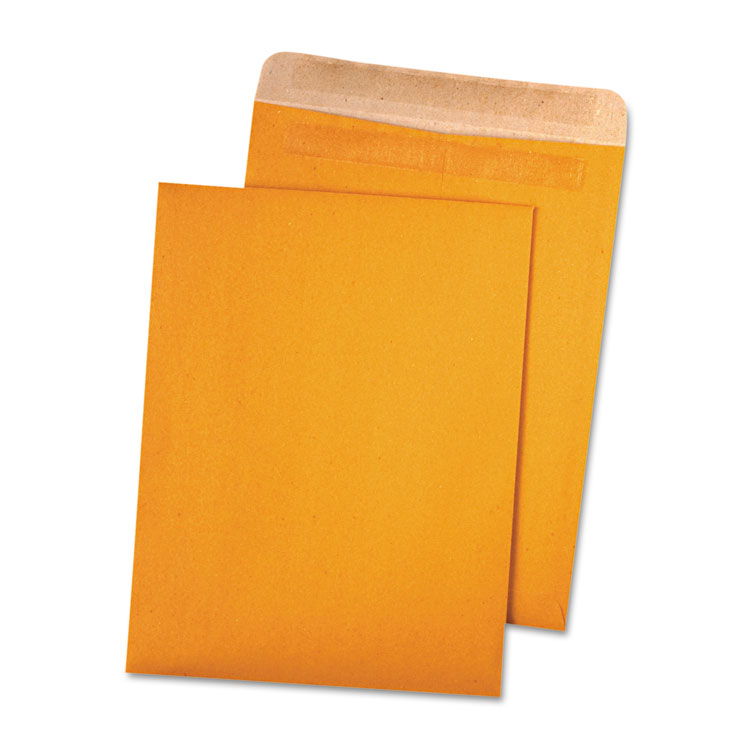 Picture of 100% Recycled Brown Kraft Redi Seal Envelope, 9 x 12, Brown Kraft, 100/Box