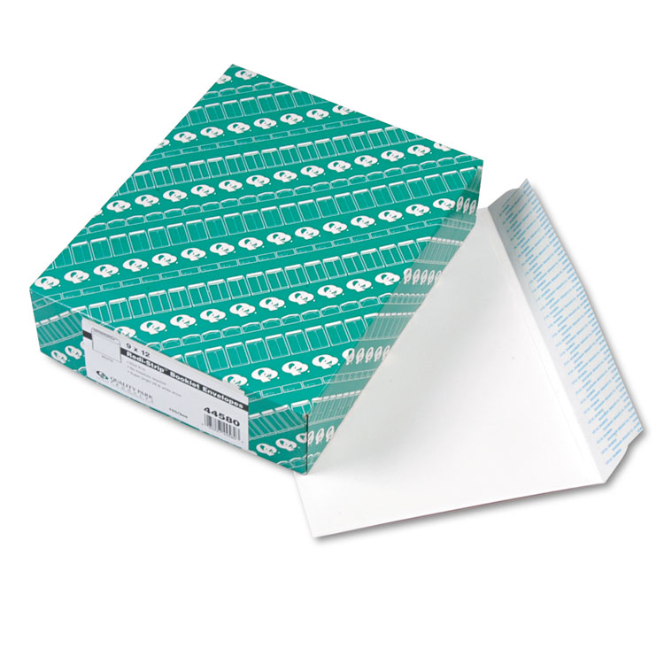 Picture of Redi Strip Open Side Booklet Envelope, 12 x 9, White, 100/Box