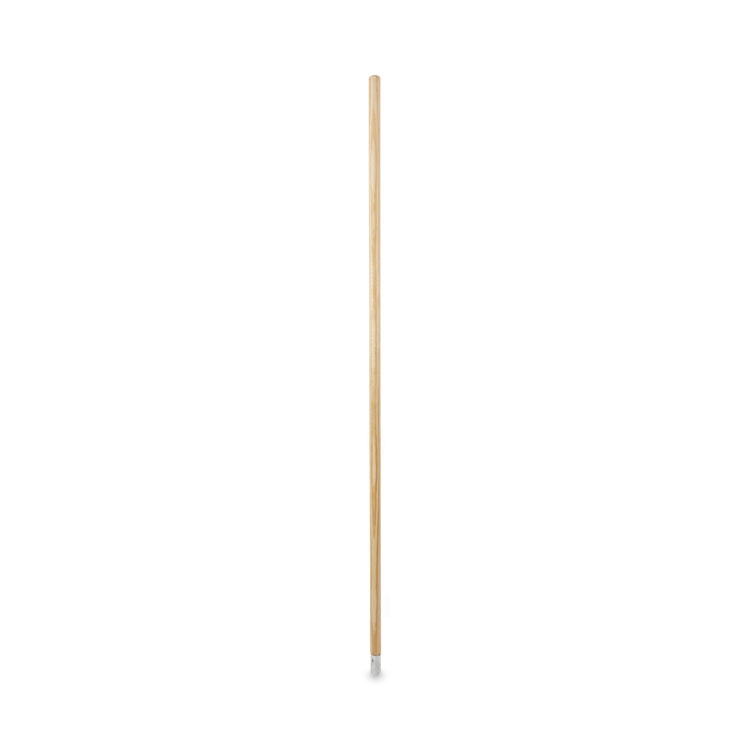 Lie-Flat Screw-In Mop Handle, 1.13" dia x 54", Natural