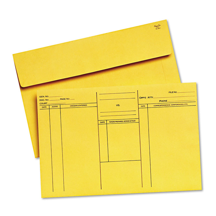Picture of Attorney's Open Side Envelope, Ungummed, 10 x 14 3/4, Cameo Buff, 100/Box