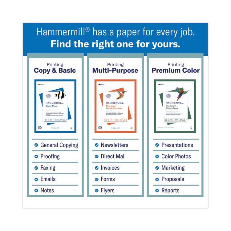 HAM105023 | Hammermill® 10502-3 Copy Plus Print Paper, 92 HAM105023 | Hammermill® 10502-3 Copy Plus Print Paper, 92