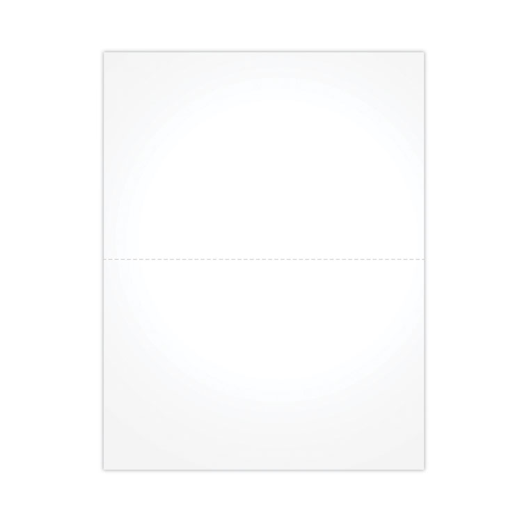 Blank Cut Sheets for W-2 or 1099 Tax Forms, 2-Up Style, 8.5 x 11, White, 100/Pack