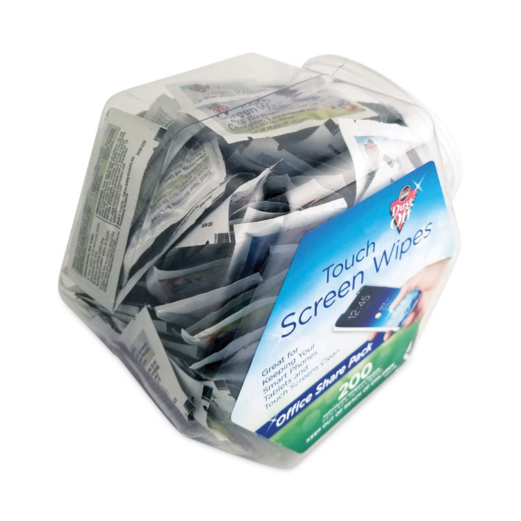 FALDMHJ DustOff® DMHJ Touch Screen Wipes, 5 x 6, Citrus, 200