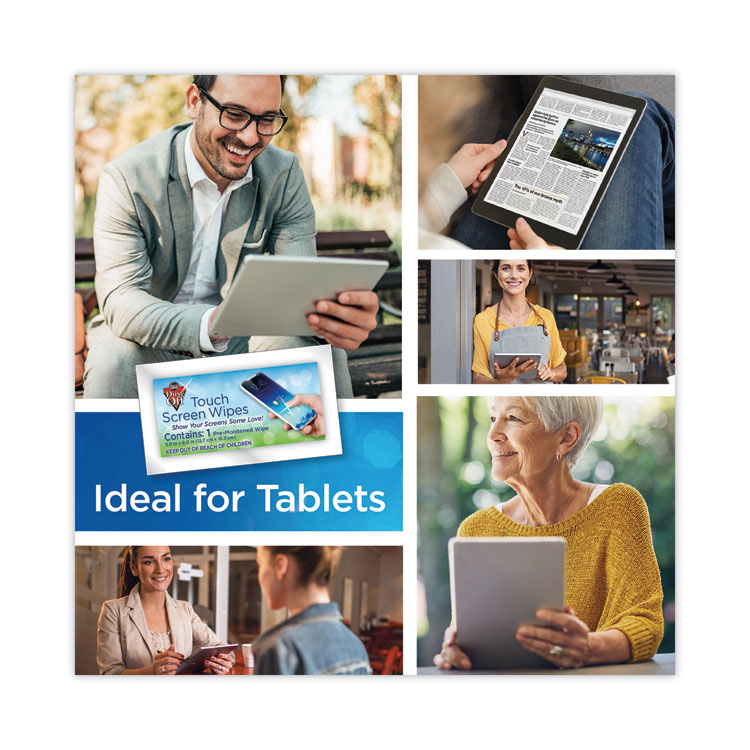 FALDMHJ DustOff® DMHJ Touch Screen Wipes, 5 x 6, Citrus, 200