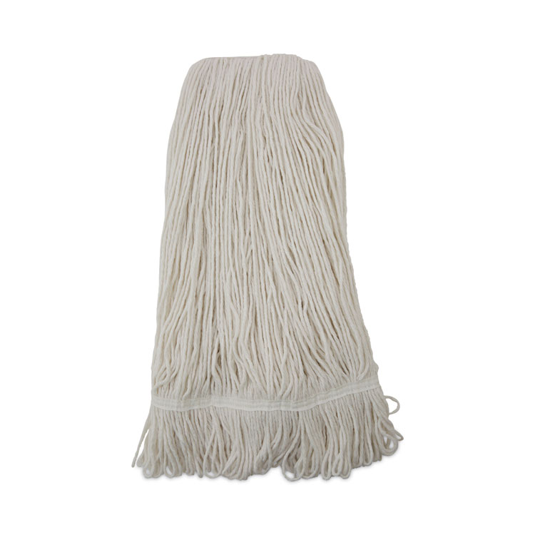Pro Loop Web/Tailband Wet Mop Head, Rayon, 24 oz, White