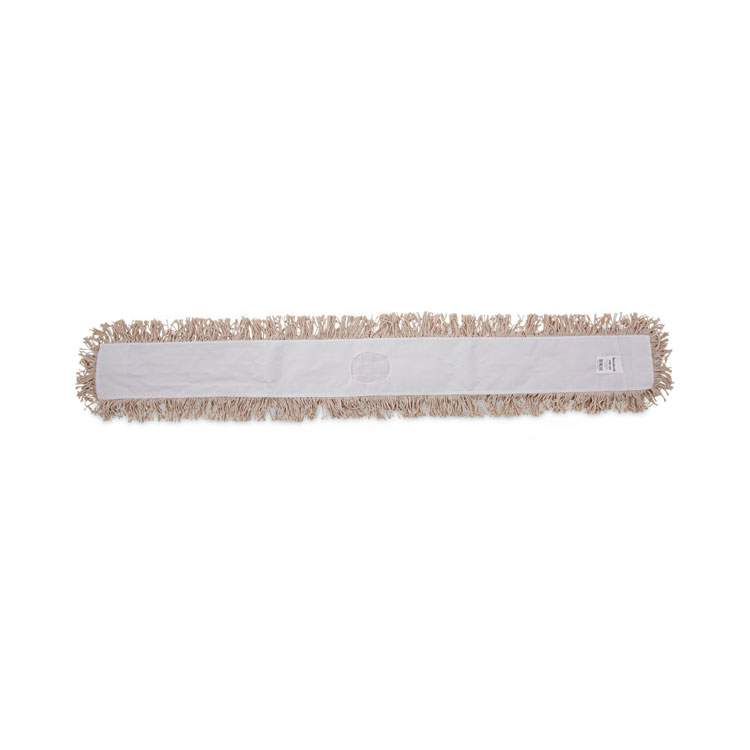 Industrial Dust Mop Head, Hygrade Cotton, 60 x 5, White