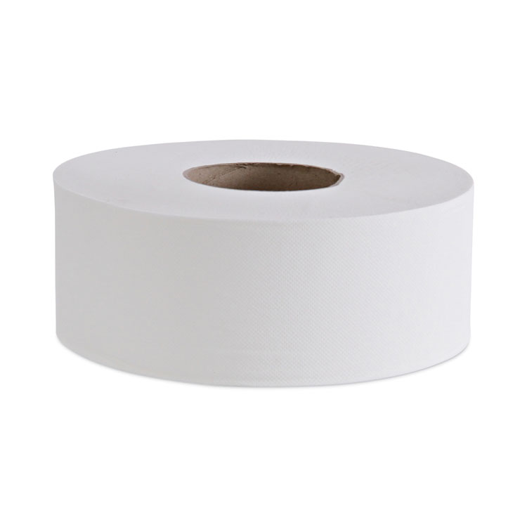 Jumbo Roll Bathroom Tissue, Septic Safe, 2-Ply, 3.4" x 1,000 ft, White, 12 Rolls/Carton