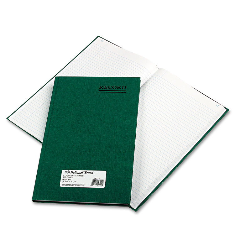 Picture of Emerald Series Account Book, Green Cover, 150 Pages, 12 1/4 x 7 1/4