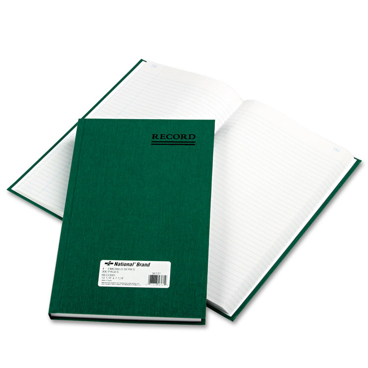 Picture of Emerald Series Account Book, Green Cover, 300 Pages, 12 1/4 x 7 1/4