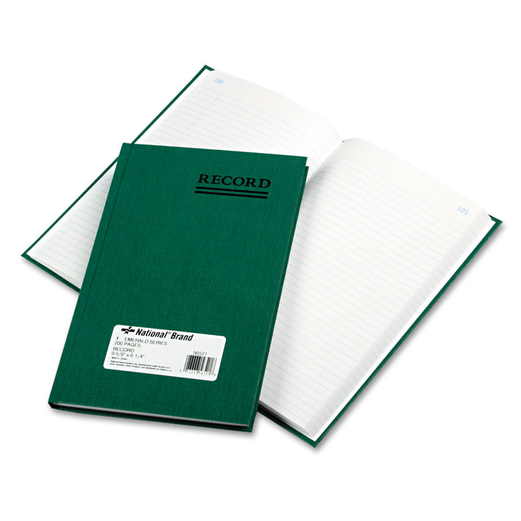 Picture of Emerald Series Account Book, Green Cover, 200 Pages, 9 5/8 x 6 1/4