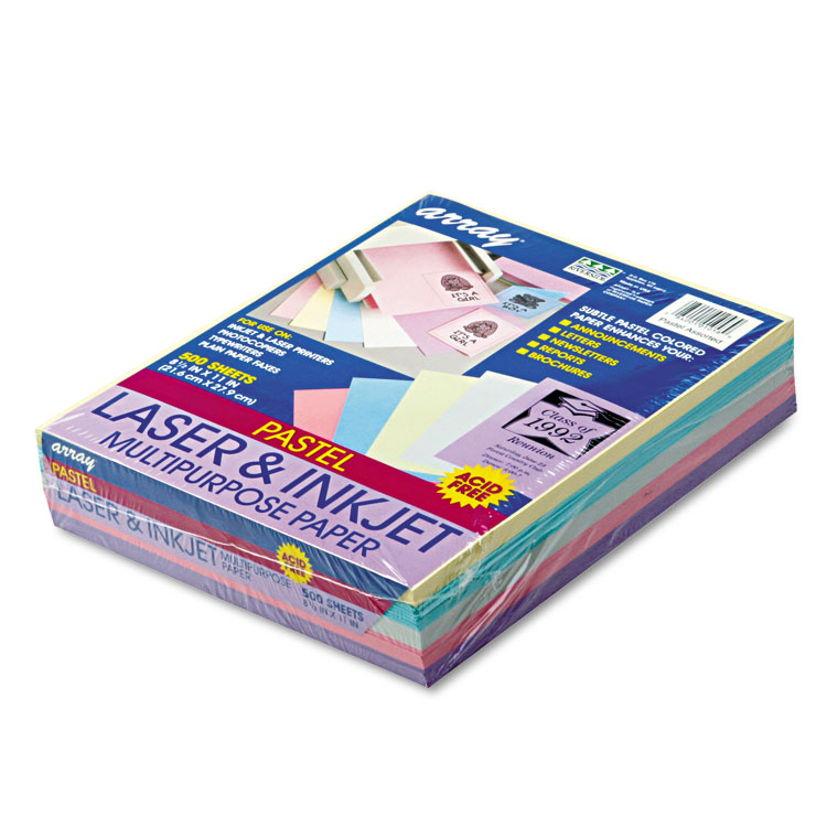 Astrobrights Color Paper - Warm Assortment, 24lb, 8.5 x 11, Assorted Warm Colors, 500/Ream