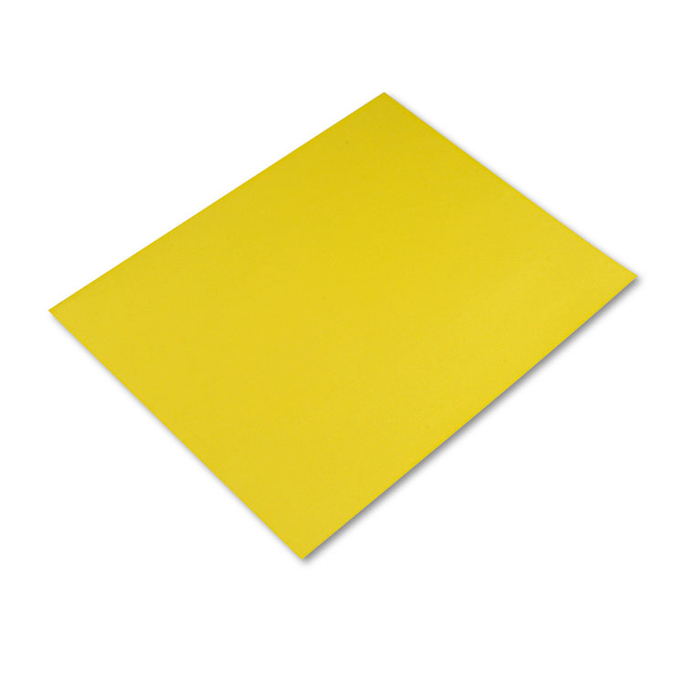 Picture of Peacock Four-Ply Railroad Board, 22 x 28, Lemon Yellow, 25/Carton