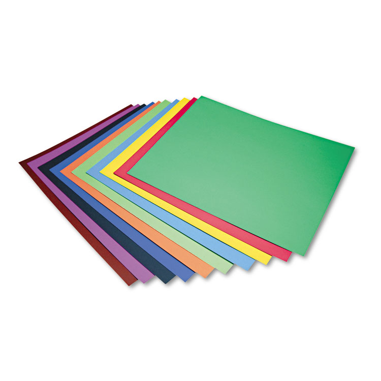 Picture of Peacock Four-Ply Railroad Board, 22 x 28, Assorted, 100/Carton
