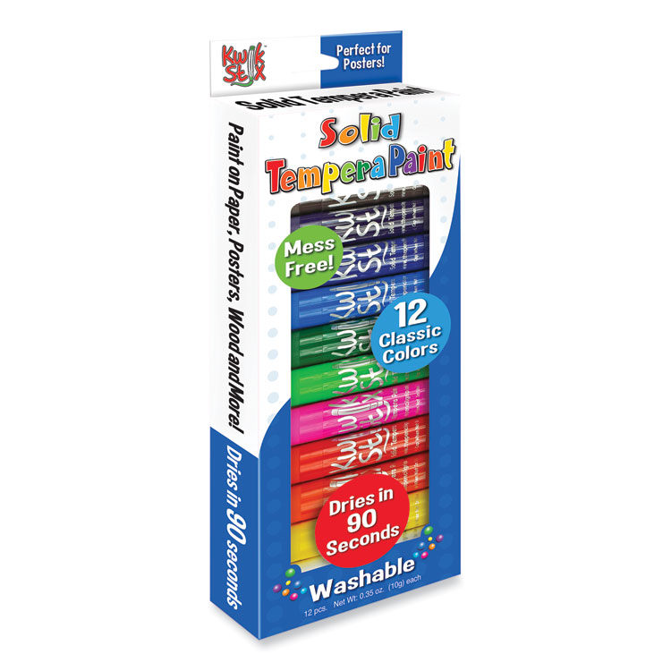 The Pencil Grip Kwik Stix 12-color Solid Tempera Paint