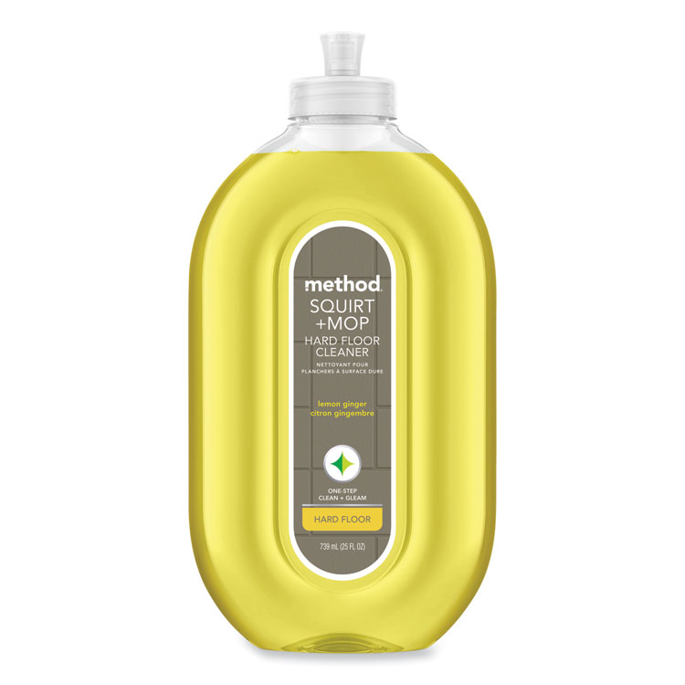 Squirt + Mop Hard Floor Cleaner, 25 Oz Spray Bottle, Lemon Ginger, 6/carton