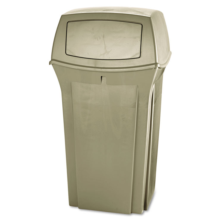 Picture of Ranger Fire-Safe Container, Square, Structural Foam, 35gal, Beige