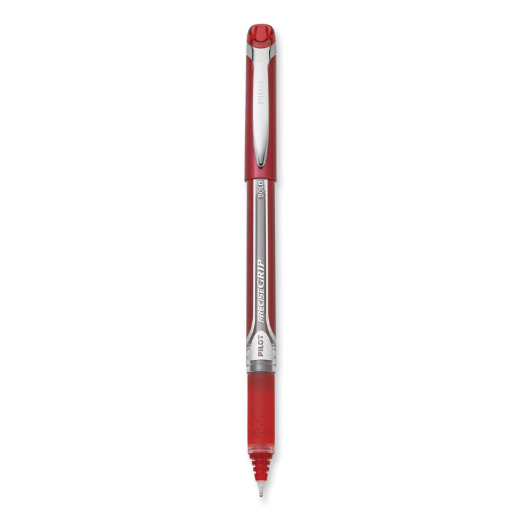 Precise Grip Rollerball Pen, Stick, Bold 1 mm, Red Ink, Red Barrel