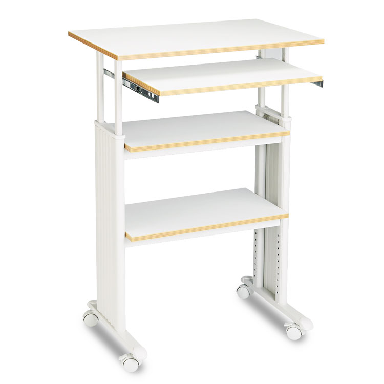 Picture of Adjustable Height Stand-Up Workstation, 29w X 22d X 49h, Gray