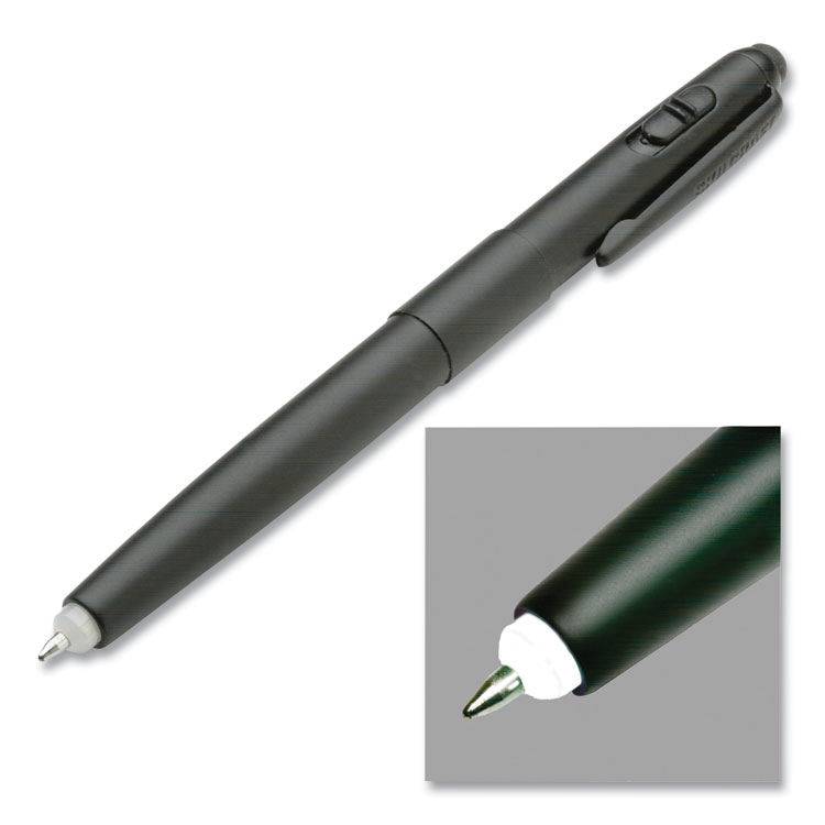 7520016998604, SKILCRAFT Luminator Ballpoint Pen/Flashlight/Stylus, White LED, Retractable, Medium 1 mm, Black Ink and Barrel