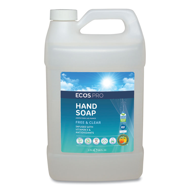 ECOS® PRO Liquid Hand Soap, Free and Clean Scent, 1 gal