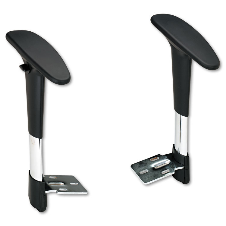 Picture of Adjustable T-Pad Arms for Metro Series Extended-Height Chairs, Black/Chrome