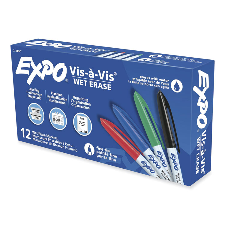 Expo Vis-A-Vis Wet-Erase Markers