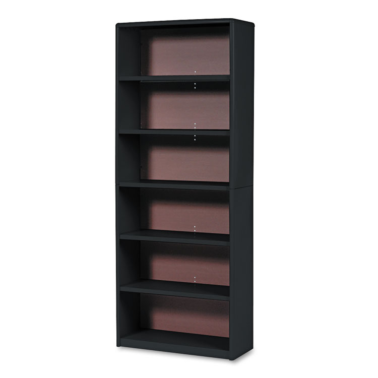 Picture of Value Mate Series Metal Bookcase, Six-Shelf, 31-3/4w x 13-1/2d x 80h, Black