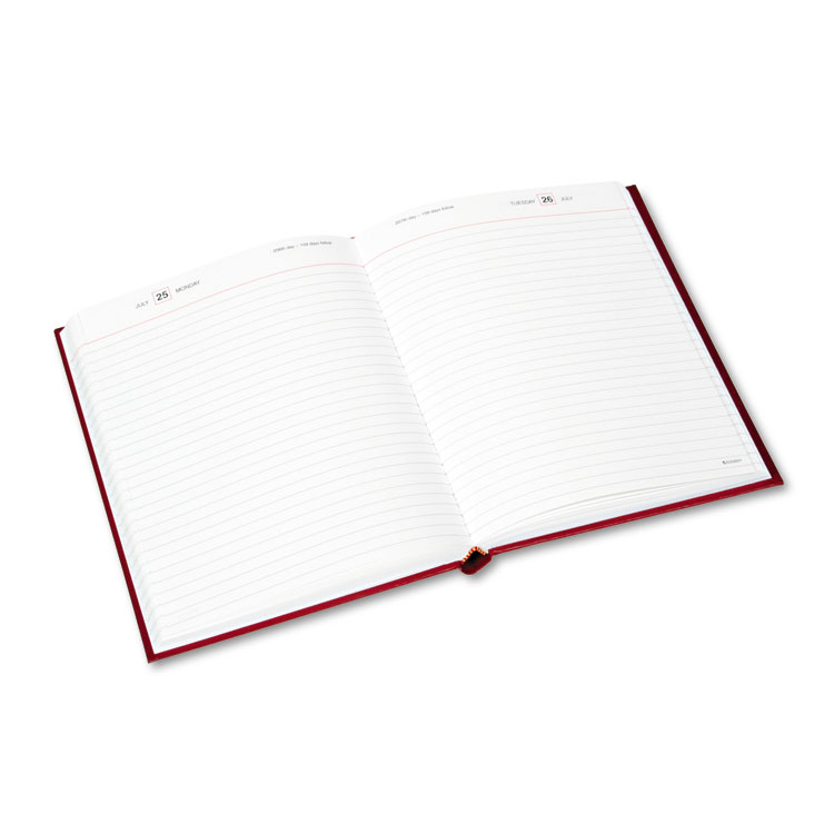Picture of Standard Diary Daily Diary, Recycled, Red, 7 1/2 x 9 7/16