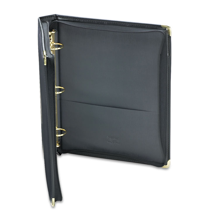 Picture of Classic Collection Zippered Ring Binder, 11 x 8 1/2, 1 1/2" Cap, Black