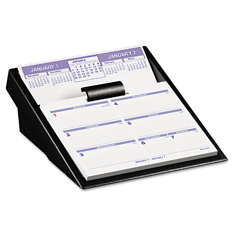 Picture of Flip-A-Week Desk Calendar Refill, 5 5/8 x 7, White