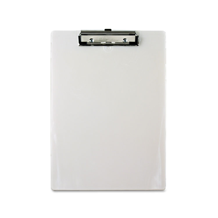 Picture of Plastic Clipboard, 1/2" Capacity, 8 1/2 x 12 Sheets, Pearl