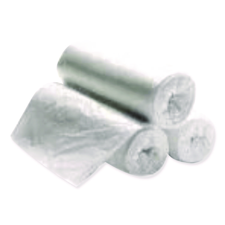High Density Can Liners, 16 gal, 8 mic, 24" x 31", Natural, Interleaved Roll, 50 Bags/Roll, 20 Rolls/Carton