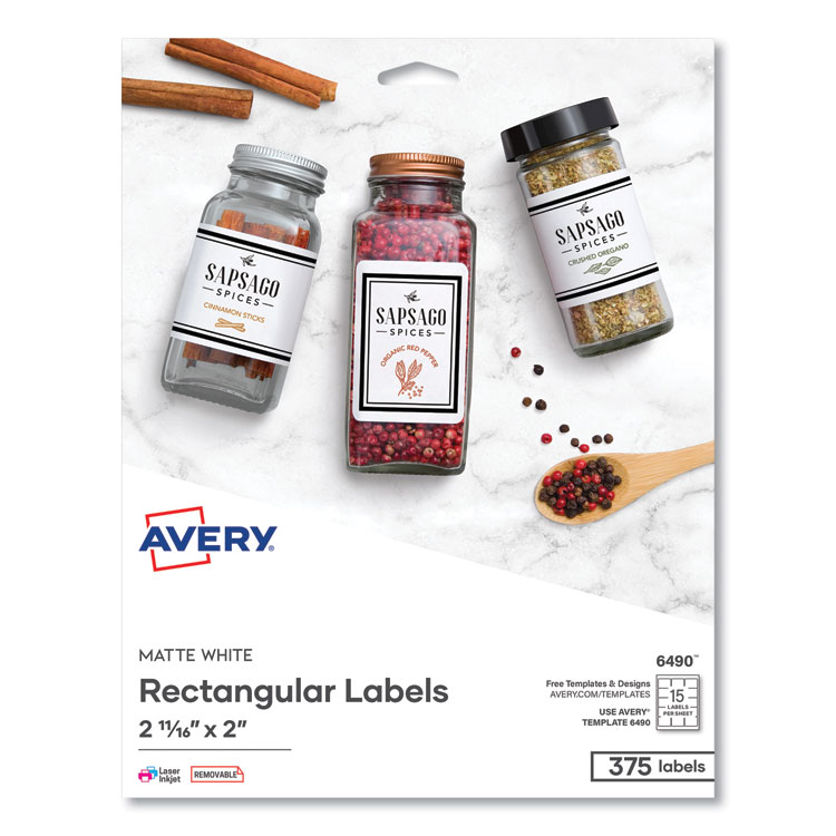 AVE6490 LABEL,DISK,375 LABELS/PK