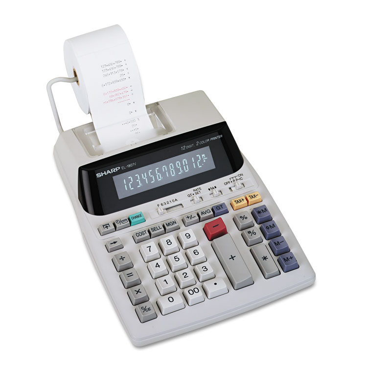 Picture of EL-1801V Two-Color Printing Calculator, Black/Red Print, 2.1 Lines/Sec