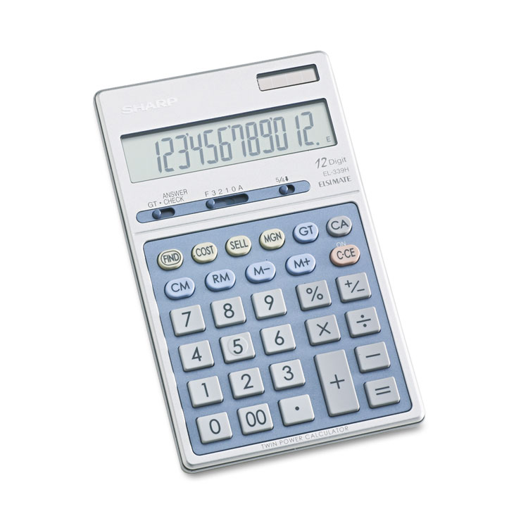 Picture of EL339HB Executive Portable Desktop/Handheld Calculator, 12-Digit LCD
