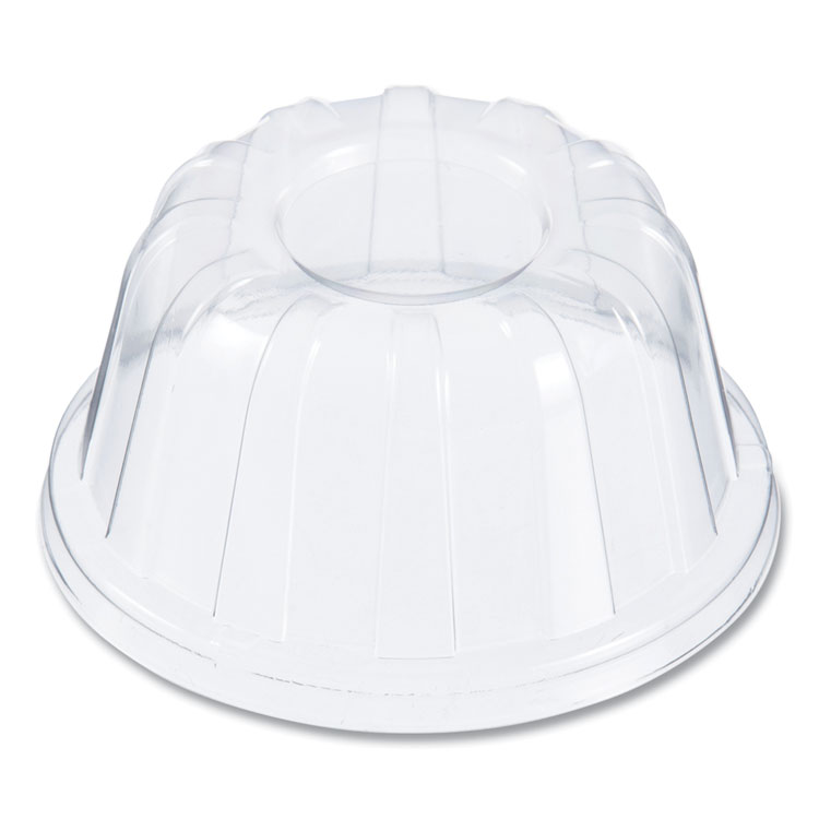 Dome-Top Sundae/Cold Cup Lids, High Dome, Fits 5 oz to 32 oz Cold Cups, Plastic, Clear, 50/Pack, 20 Packs/Carton
