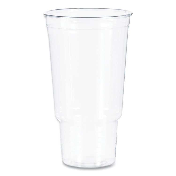 Ultra Clear Pedestal PET Cups, 32 oz, Plastic, Clear, 25/Bag, 20 Bags/Carton