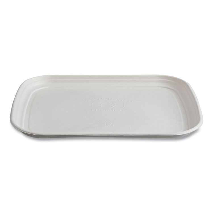 Regalia Sugarcane Servingware, Platter, 13 x 17, White, 100/Carton