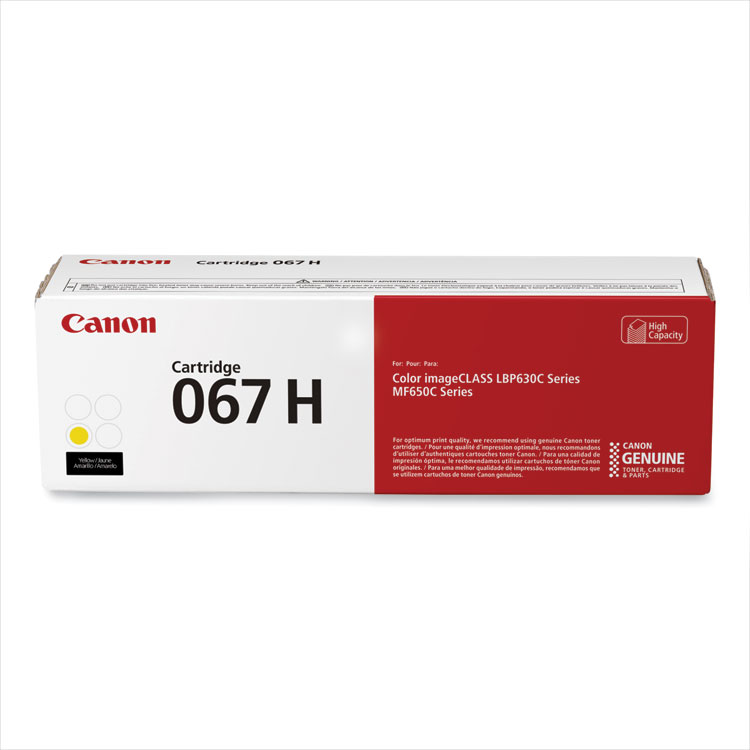 Canon 067H 5103C001 High-Capacity Yellow Toner Cartridge