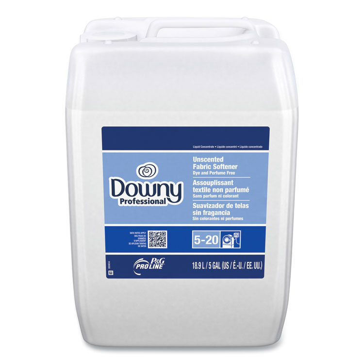 Downy Professional Unscented Fabric Softener, 5 Gal Closed-Loop Container