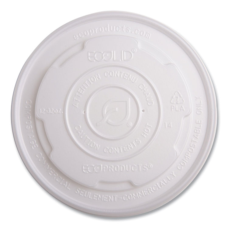 ECOEPECOLIDSPL LID,PLAS,SOUP CUPS,WH,500