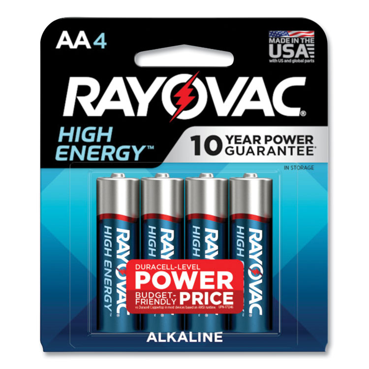 RAY8154K BATTERY,ALK,AA,4/PACK