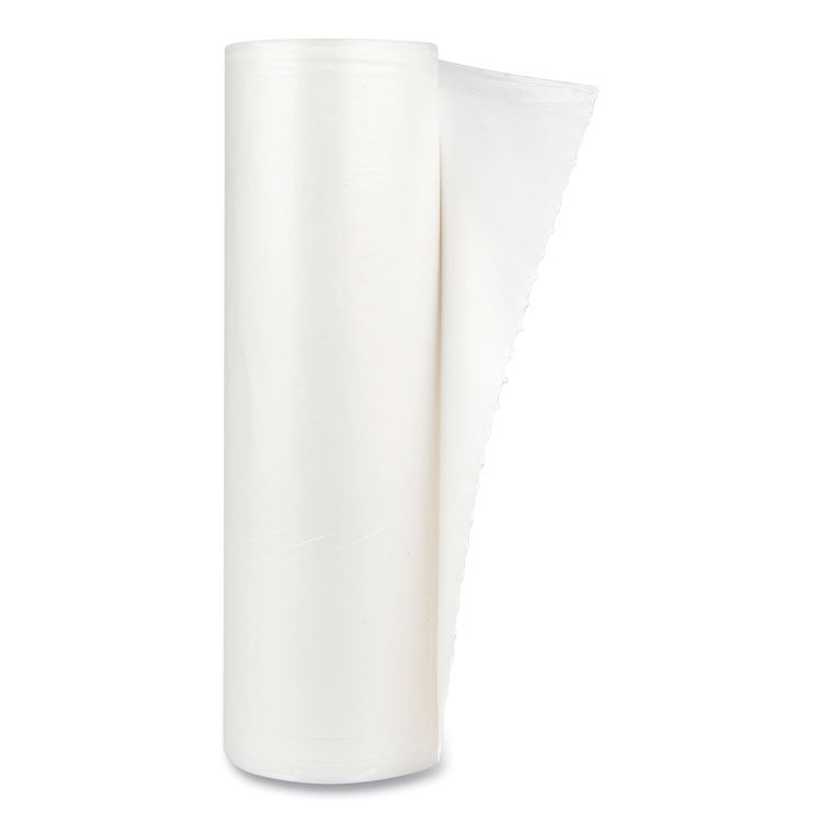 High-Density Commercial Can Liner Value Pack, 45 gal, 11 mic, 40" x 46", Clear, Interleaved Roll, 25 Bags/Roll, 10 Rolls/CT